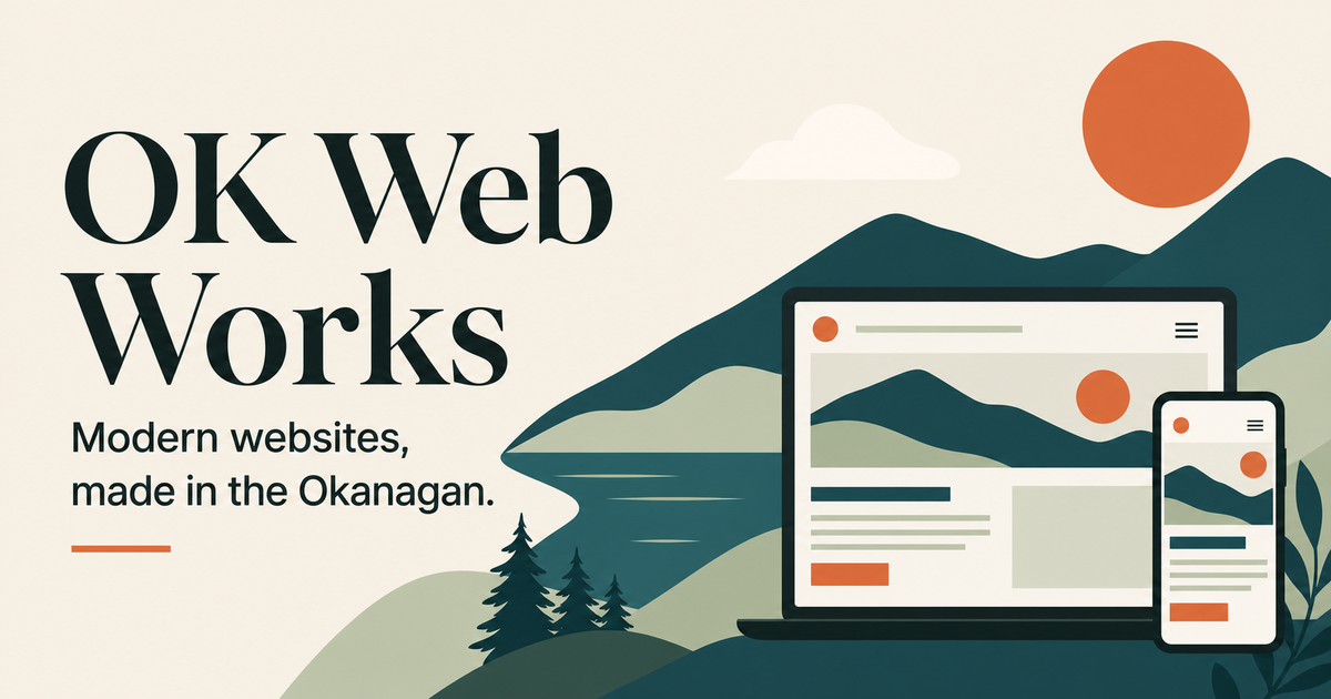 The same responsive website presented on a desktop display and an iPhone